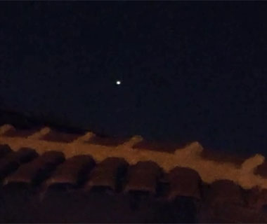 Flagrante mostra OVNI durante madrugada na cidade de Timon