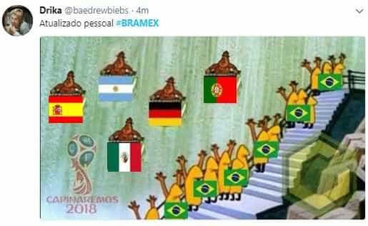 Brasil vence México e a internaut não perdoa; Veja os memes! 