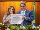 Entrega título de cidadã piauiense à Maria Adriana Mota Lavôr do Rêgo Lobão