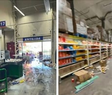 Bandidos saqueiam supermercados e roubam barcos durante tragédia no RS