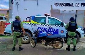 Motocicleta adulterada é apreendida em Massapê do Piauí