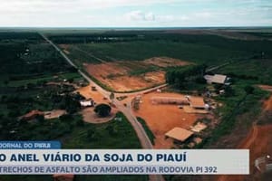 Trechos de asfalto são ampliados no anel viário da soja, no sul do Piauí