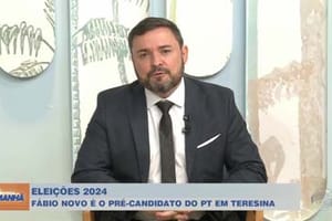 Aline Moreira e Elivaldo Barbosa entrevistam pré-candidato Fábio Novo
