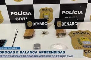 Homem é preso por traficar drogas no mercado do Parque Piauí