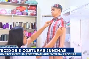 Comerciantes já registram aumento na procura por tecidos e costuras juninas