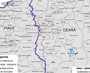 Área de litígio entre Piauí e Ceará possui duas aldeias indígenas reconhecidas pela Funai
