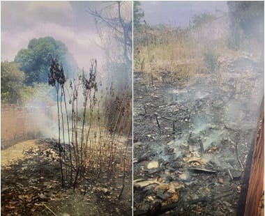 Incêndio atinge terreno baldio e assusta moradores na zona Sudeste de Teresina