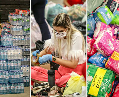 RS: mais 700 voluntários abrem ponto de coleta e triagem no Teresina Shopping